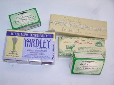 Collection of luxury bath soap