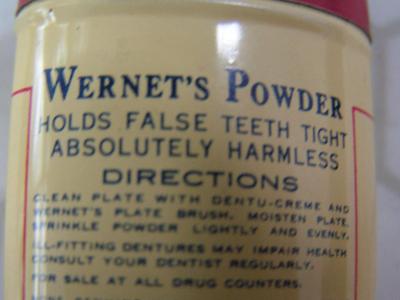 Collectible, Wernet’s Powder tin/ with powder
