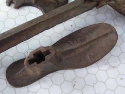 Cobbler’s tools. Shoe anvils, antiques