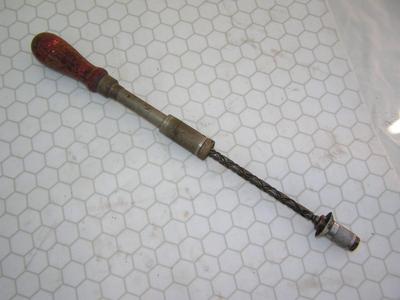 Hand operated “push drill”, vintage