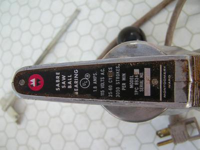POWR-KRAFT sabre/jig saw. ALL metal alloy body.