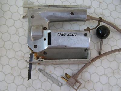 POWR-KRAFT sabre/jig saw. ALL metal alloy body.