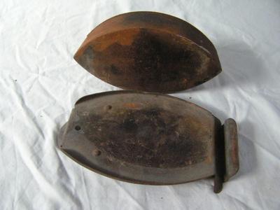 Antique sad iron w/stand, NO handle