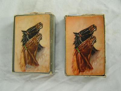 Very old vintage complete deck of cards and 2 Jokers, in original box,