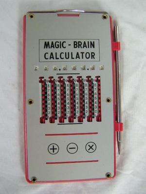 Curiosity! Replica of old school calculator, no batteries needed