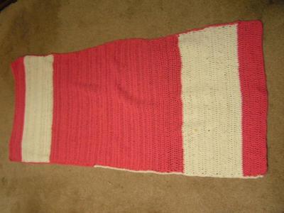 Knitted shawl/throw. About 65"x27". Need some TLC