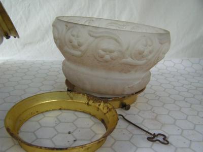 Antique turn of the 19th century home gas light parts