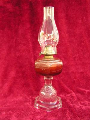 Unique antique: Kerosene lamp, likely from the late 1800s.