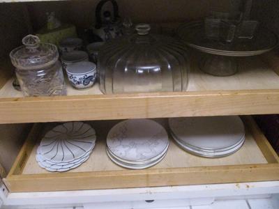 Cheese Dish Pier 1 Tea Set Calvin Klein Silhouette Exclusivite "Chamart" Limoges France (K)
