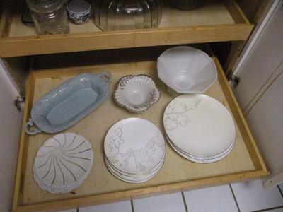 Cheese Dish Pier 1 Tea Set Calvin Klein Silhouette Exclusivite "Chamart" Limoges France (K)