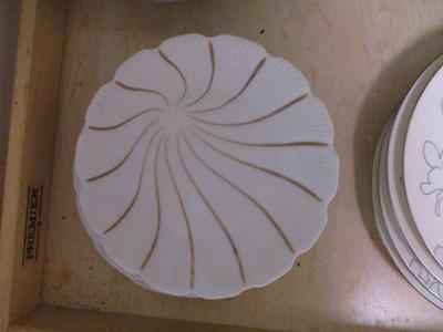 Cheese Dish Pier 1 Tea Set Calvin Klein Silhouette Exclusivite "Chamart" Limoges France (K)