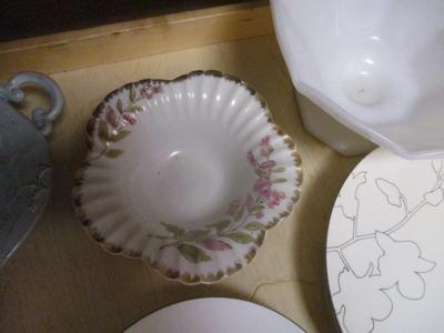 Cheese Dish Pier 1 Tea Set Calvin Klein Silhouette Exclusivite "Chamart" Limoges France (K)