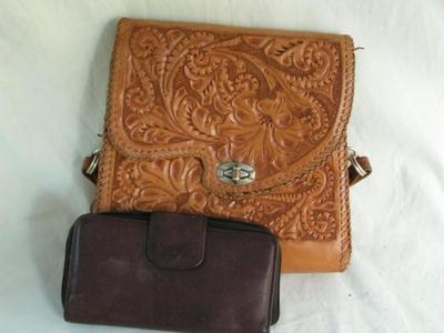 A handbag and a clutch