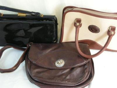 Trio of handbags