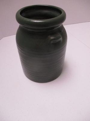 Glazed Green Pottery Jar (K)