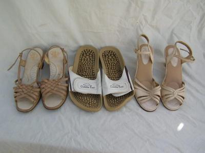 3 pair of ladies footwear
