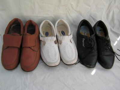 3 pair of ladies footwear, 1 Dr Scholl’s