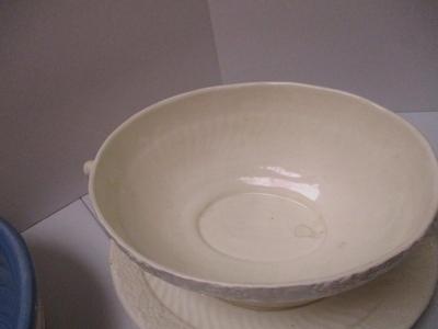 Mikasa Cake Plate Chip Bowl Soup Dish Stained Glass Plate (K)