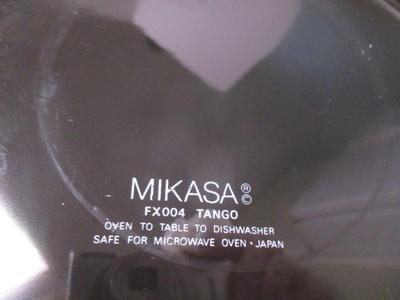 Mikasa Cake Plate Chip Bowl Soup Dish Stained Glass Plate (K)