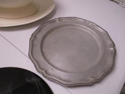 Mikasa Cake Plate Chip Bowl Soup Dish Stained Glass Plate (K)