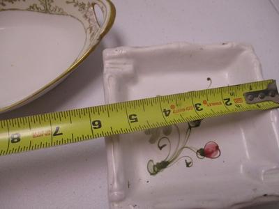 Vintage Dishes Crystal Bowls Hand Painted Nippon Dish Coalpoint Ming Rose Pitcher (K)