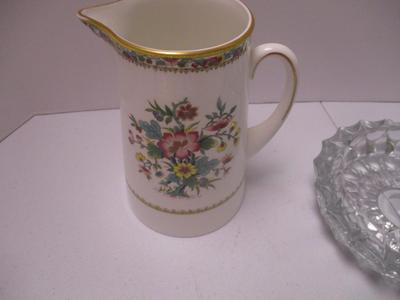 Vintage Dishes Crystal Bowls Hand Painted Nippon Dish Coalpoint Ming Rose Pitcher (K)