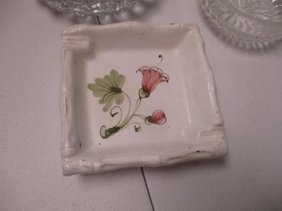 Vintage Dishes Crystal Bowls Hand Painted Nippon Dish Coalpoint Ming Rose Pitcher (K)