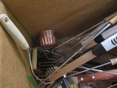 Assortment Of Kitchen Gadgets Japan Queens Court Stainless Silverware & Grill Utensils (K)