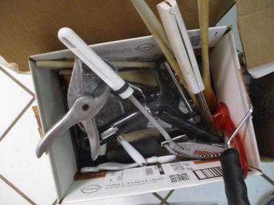 Assortment Of Kitchen Gadgets Japan Queens Court Stainless Silverware & Grill Utensils (K)