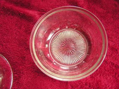 1800s covered butter dish. Clear press glass, unknown origins.