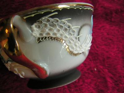 Vinage/antique Japanese Dragonware hand painted porcelain teacup & saucer