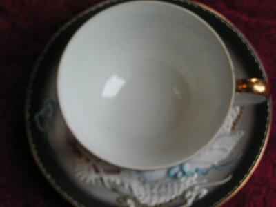 Vinage/antique Japanese Dragonware hand painted porcelain teacup & saucer