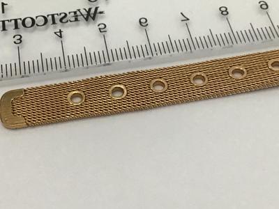 Gold Tone Mesh Bracelet Buckle