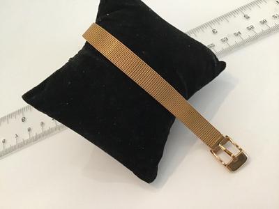 Gold Tone Mesh Bracelet Buckle