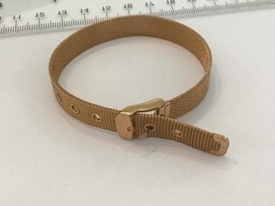 Gold Tone Mesh Bracelet Buckle