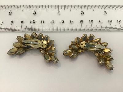 Vintage Rhinestone Climber Earrings