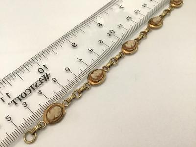 12 K Gold Filled Cameo Bracelet