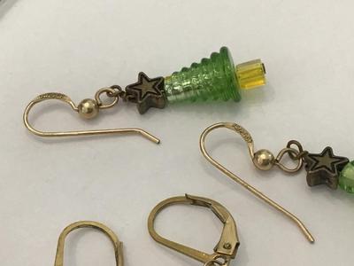 12 K Gold Filled Vintage Earrings Set of 3