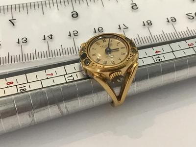 17 Jewel Mechanical Ring Watch Antique