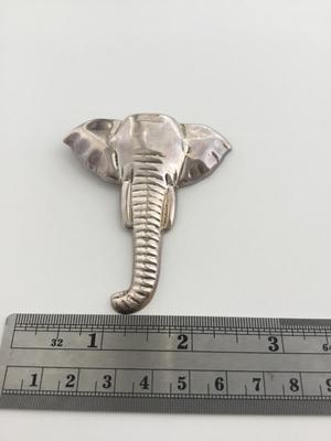 925 silver marked elephant necklace pendant
