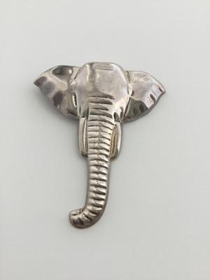 925 silver marked elephant necklace pendant