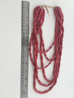 Sugarfix marked pink multilayer statement necklace