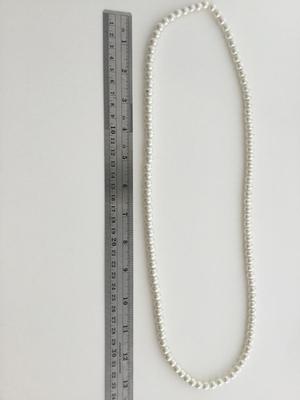 Faux pearl beaded fashion necklace