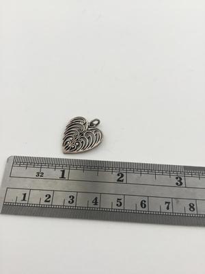 Sterling marked heart necklace pendant