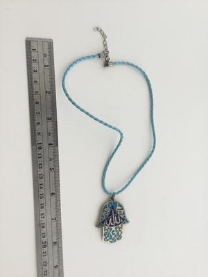 Unmarked blue rope type fashion necklace