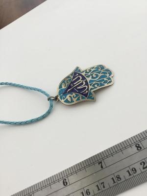 Unmarked blue rope type fashion necklace