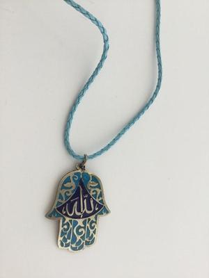 Unmarked blue rope type fashion necklace