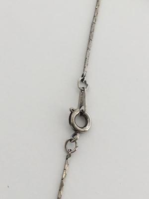 Korea marked silver tone fashion necklace