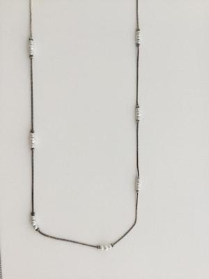 Korea marked silver tone fashion necklace