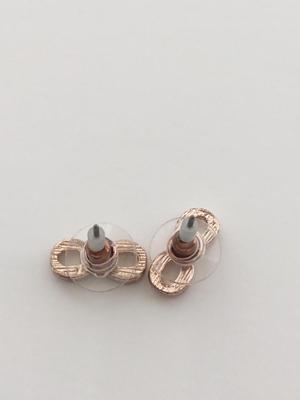 Rose gold infinity signs fashion earrings
